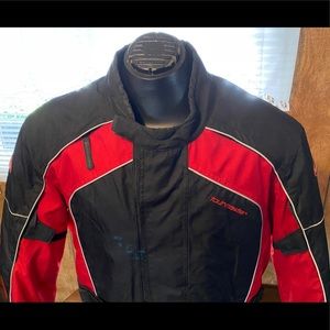 Tourmaster Saber Series 2 Mens Motorcycle Jacket Black/Red XL/46